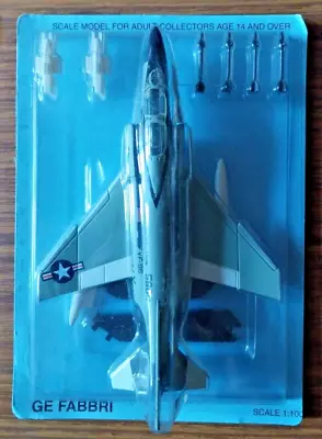 Atlas Ge Fabbri 1:100 F-4 Phantom Us Navy Diecast Aircraft Plane Model • $11.19