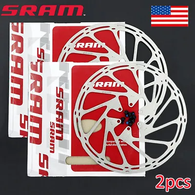 2pcs SRAM Centerline Brake Rotor 160/180/203mm 6 Bolt MTB Bike Hydraulic Brakes • $28.10