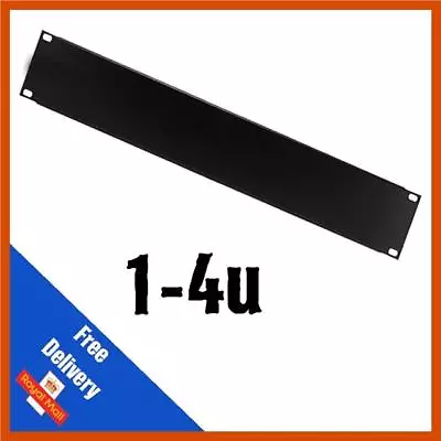 DY Pro Audio | 19  Plain Solid Steel Rack Blanking Panel/Plate | 1/2/3/4U • £6.99