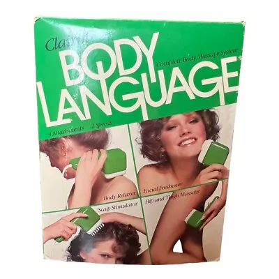 Vintage 1979 Clairol Body Language Body Massage System Tested Working • $40