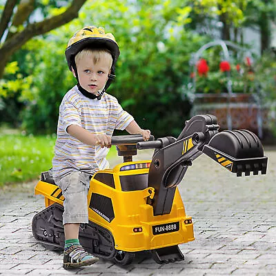 3 In 1 Ride On Excavator Bulldozer Road Roller W/ Music For 18-48 Months • £32.99