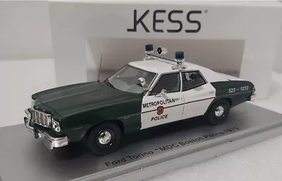 WOW Ford Torino MDC Boston Police 1976 1:43 Kess 1 Of 162 PCS EXTREMELY RARE!! • $269