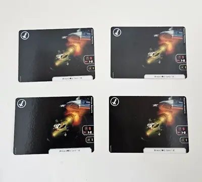 Star Wars X-wing 2.0 Miniatures Lot Of 4  Proton Rockets  Alt. Art Tourny Cards • $19.99