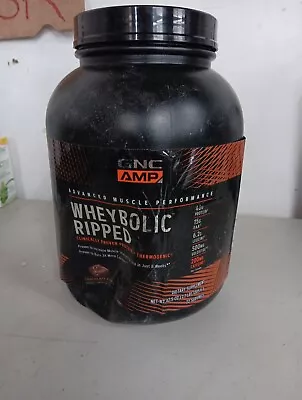 GNC AMP Wheybolic Ripped Chocolate Fudge Protein 22 Servings 2.7lbs DENTED • $25