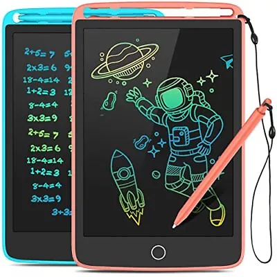 TECJOE 2 Pack LCD Writing With Fridge Magnets Writing Board Doodle Board For... • $12.79