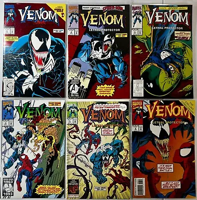 Venom Lethal Protector #1-6 COMPELTE RUN Marvel 1993 Lot Of 6 HIGH GRADE NM-M • $133