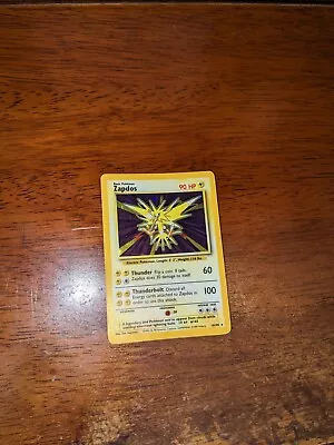 Pokémon TCG Zapdos Base Set 16/102 Holo Unlimited Holo Rare • $23