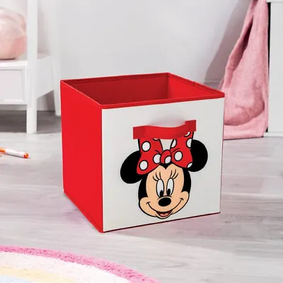 Minnie Mouse Storage Box Cube Bedroom Storage Toys Storage Box Playroom Box • £10.90