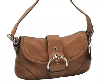 Authentic COACH Vintage Shoulder Hand Bag Purse Leather 9247 Brown 1156J • $110