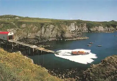 £3.95 • Buy South Wales Postcard, Lifeboat Launch At St Justinians, Pembrokeshire, Sea RZ1
