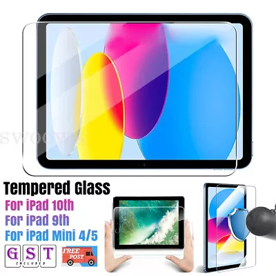 9H Full Tempered Glass Screen Protector For Apple IPad 10th 9th 7th 8th Mini 4/5 • $9.07