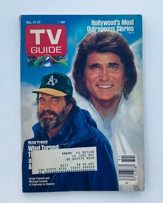 TV Guide Magazine December 21 1985 Michael Landon Pittsburgh Metro Ed. • $9.95