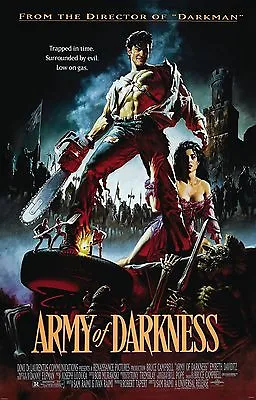 ARMY OF DARKNESS Movie Poster EVIL DEAD II Art Ash Necronomicon Horror  • $11.98