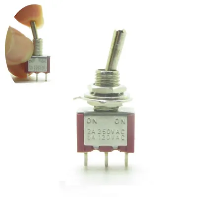 5× Momentary Toggle Switch SPDT 2 Position ON-(ON) Spring Back 3 Pin 12V 0-250V • $7.99