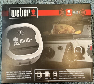 $24.99 • Buy New Open Box Weber IGrill 3 Bluetooth Grill Thermometer