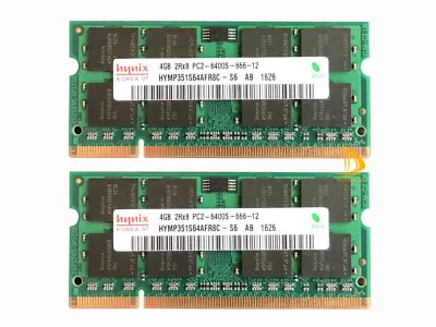 £11.27 • Buy Hynix 8GB 4GB 2GB 2RX8 DDR2 800MHz PC2-6400 SO-DIMM Laptop RAM Memory 200Pin LOT
