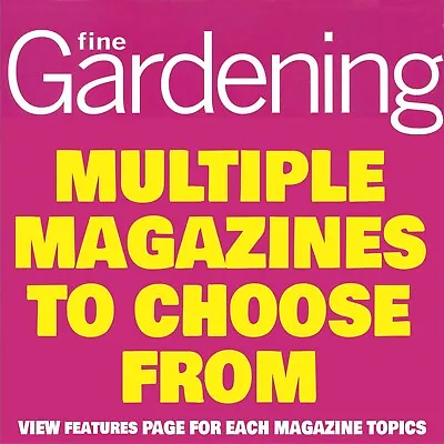 $7.55 • Buy FINE GARDENING MAGAZINE - Gardening - Plants - Flowers - Food - FREE SHIPPING