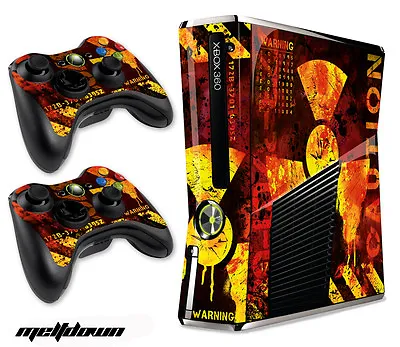$8.95 • Buy Skin Decal Wrap For Xbox 360 Slim Gaming Console & Controller Xbox360 Slim MELTD