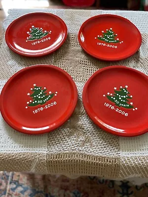 Waechterbach West Germany Christmas Tree Plates Collector Choice 4 New Plates • $55
