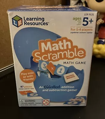 Learning Resources Math Scramble Game Educational Games For Kids Assorted Colors • $4.99