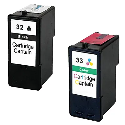 2 Ink Replace For Lexmark 32 &33 P4360 P910 P315 P915 P6250 P6350 • £15.59