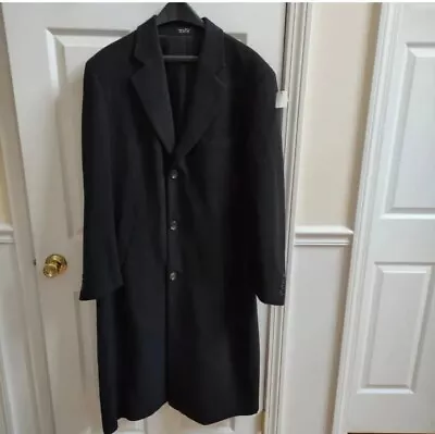 Ralph Lauren Chaps 100% Pure Cashmere Overcoat Mens Fit XL • $100