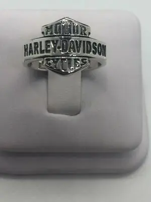 Ladies Harley-Davidson® Sterling Silver Logo Ring Old School Look HDR0158  • $49.95