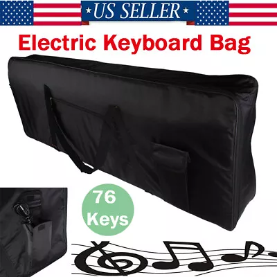 76 Key Waterproof Keyboard Bag Electric Piano Keyboard Gig Case For Yamaha Casio • $27.99