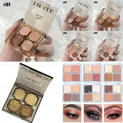 $3.73 • Buy Eyeshadow Matte Glitter Palette Diamond Glitter Shiny Eye Pigment Cosmetics AU