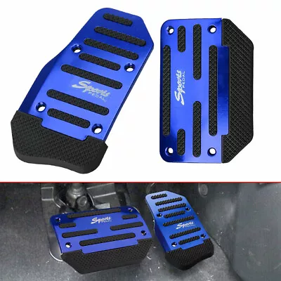 Universal Automatic Car Gas Brake Foot Pedal Pad Cover Non Slip Accessories Blue • $15.75