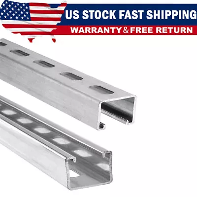 Heavy Duty 4.75 Feet Strut Channel 1-5/8  12 Gauge Galvanized Zinc Strut Channel • $42.99