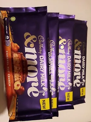 Cadbury Dairy Milk And More Caramel Nut Crunch & Nutty Praline Crisp. Bundle X4 • £3.99