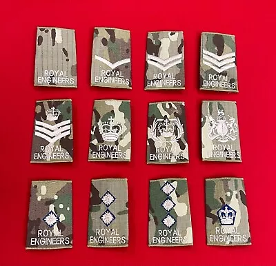 Royal Engineers MTP Rank Slides RE Multicam Uniform Combats Army Military Rank • £2.70