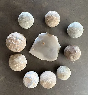 Revolutionary War Era Relics From Eastern Canada Set Of 9 Musket Balls Authentic • $58