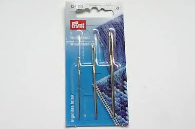 PRYM WOOL NEEDLES Knitters Tapestry Large Eye Small Medium Lg 13 14 18 No 124119 • £3.45