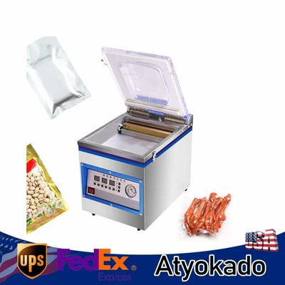 $322.05 • Buy Commercial Digital Vacuum Sealer Chamber Packing Sealing Machine Food Saver 110V