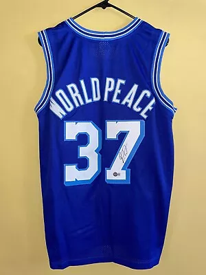 Metta World Peace Signed Custom Blue Lakers Jersey BAS Beckett Ron Artest Auto • $99.99