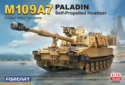 Fore Hobby 2002 1/72 SCALE M109A7 PALADIN SELF-PROPELLED HOWITZER MODEL KIT • $29.44