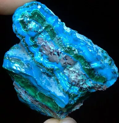 43g Natural Genuine Chrysocolla Shattuckite Malachite Green Crystal Stone B913 • $3.25