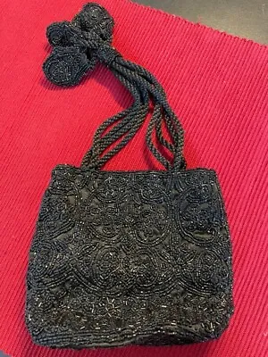 Vintage French Beaded  Purse With With Slide Closure To Form A Flower • $10