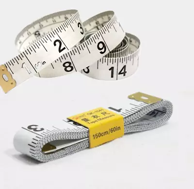 Body Measuring Tape Waist Dress Tailor Pocket-Sized Tool For Crafts & Projects • £1.19