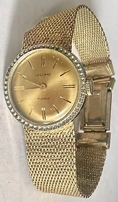 Lucerne Womens Vintage Windup Watch Overwound  • $5.99