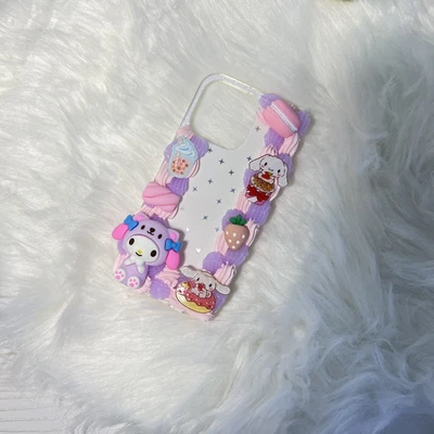 $49 • Buy Cinnamoroll My Melody Cute Decoden Diy Phone Case Handmade Cover