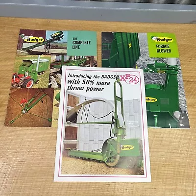 VTG 60s Badger Farm Equipment Sales Brochure  Poster Ephemera  Advertising • $22.92