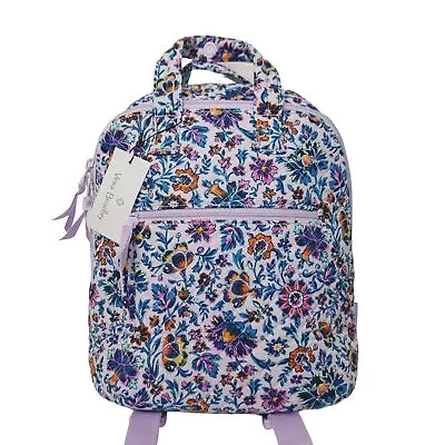 Vera Bradley Mini Tote Pack Backpack Cloud Vine Floral Multi Work Travel School • $111.20