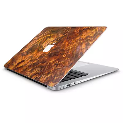 Skin Decal Wrap For Macbook Air 13 Inch 13  - Orange Burnt Burl Wood Aged • $14.98