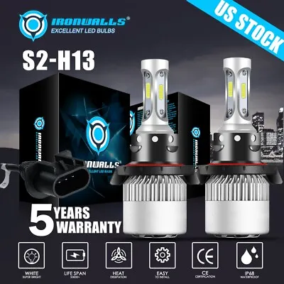 2x 9008 H13 LED Headlight Bulb 10000W 1000000LM High Low Beam Super Bright White • $19.99