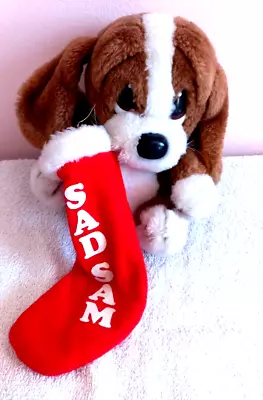 £9.99 • Buy Sad Sam & Honey Sad Sam Dog Baby Christmas Soft Toy 1980's Applause Toys