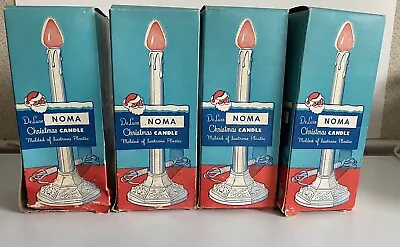 8 Vintage Christmas Window Drip Candle Lights— 7 Noma USA — 1 Harvite Tested • $40