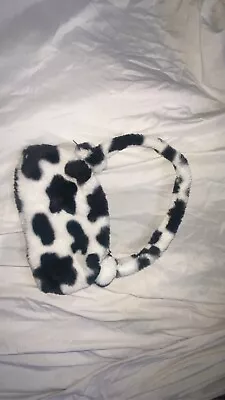 £5 • Buy Women’s Furry Cow Print Shoulder Bag 